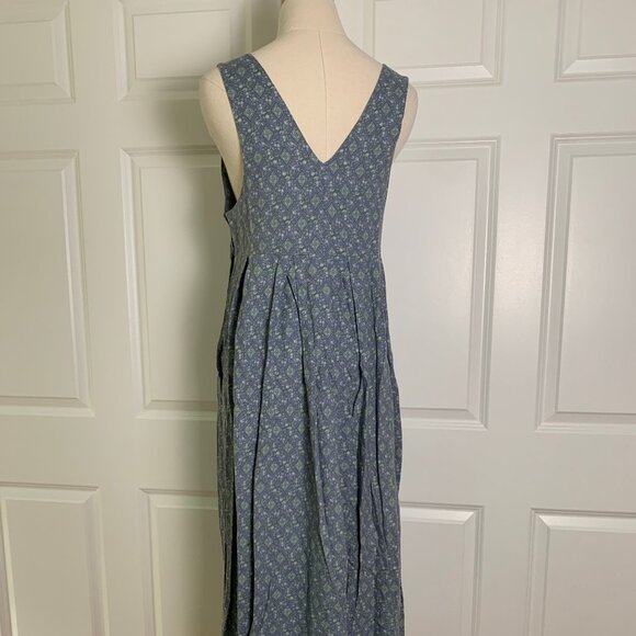 Vintage Laura Ashley blue-gray pinafore, US6 - Picture 4 of 7